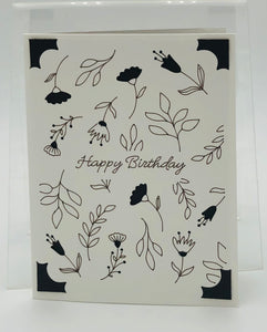 Floral Cutout Birthday Card
