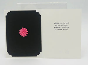 Floral Cutout Birthday Card