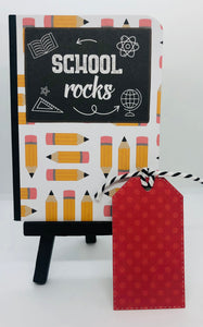 School Themed Mini Notebook With Tag Bookmark