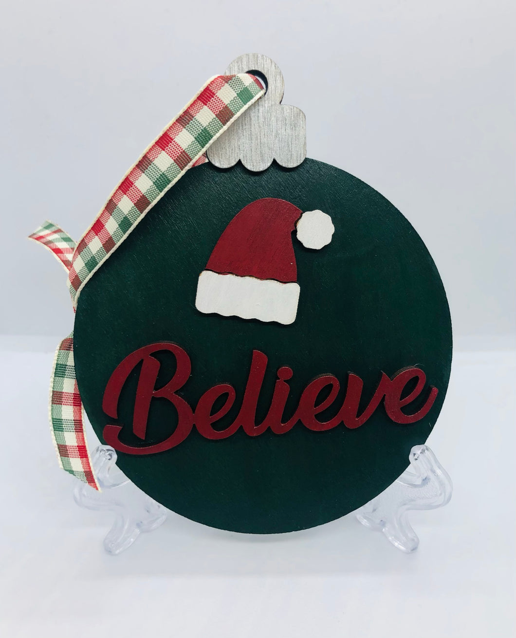 Believe Wood Ornament