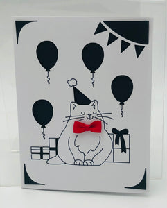 Fat Cat Birthday Card